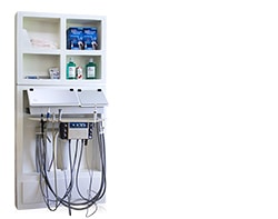 32in hygiene optimized inwall dental workstation meant for hygiene specific operatories