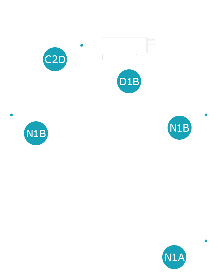 Horizon workstation dimensions diagram.