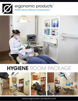 Hygiene Center product sell sheet displaying features, specifications, and clinical use images.